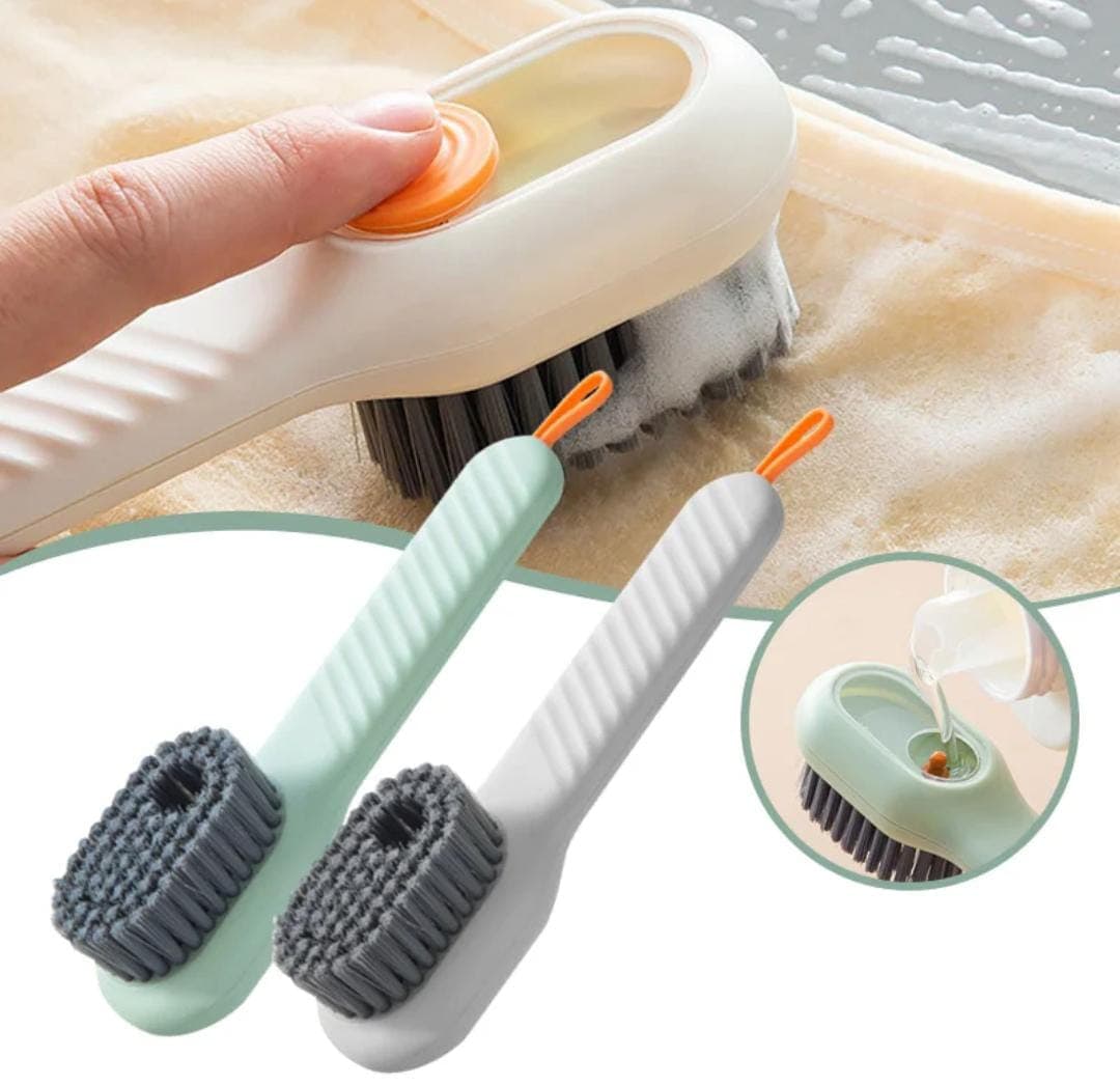 CEPILLO CON DISPENSADOR JABON MULTIUSOS