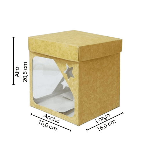 Cubo 18x18  con ventana x12und