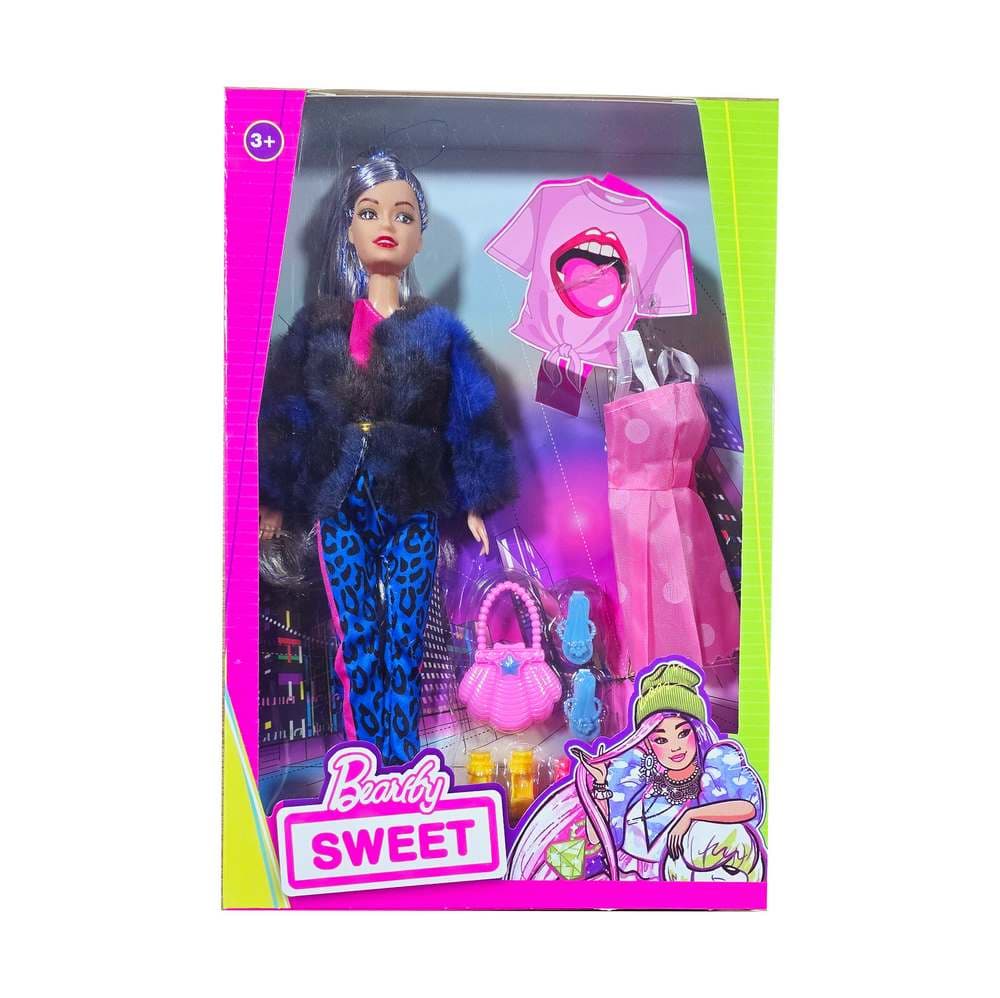 Muñeca Vestido Moda Accesorios Niñas Jug