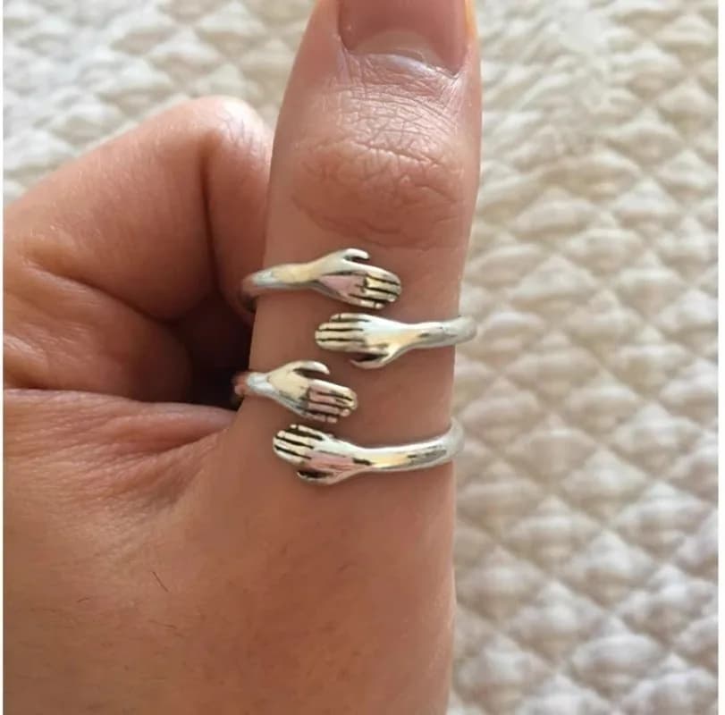 ANILLO ABRAZO DEL ALMA + BOLSA REGALO
