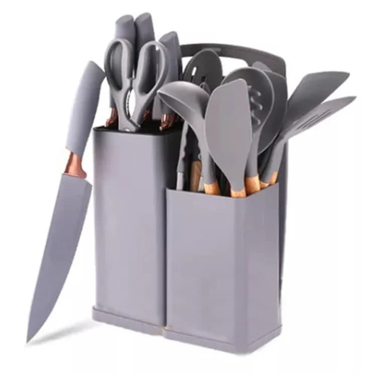 SET UTENCILIOS DE COCINA CON TABLA PARA