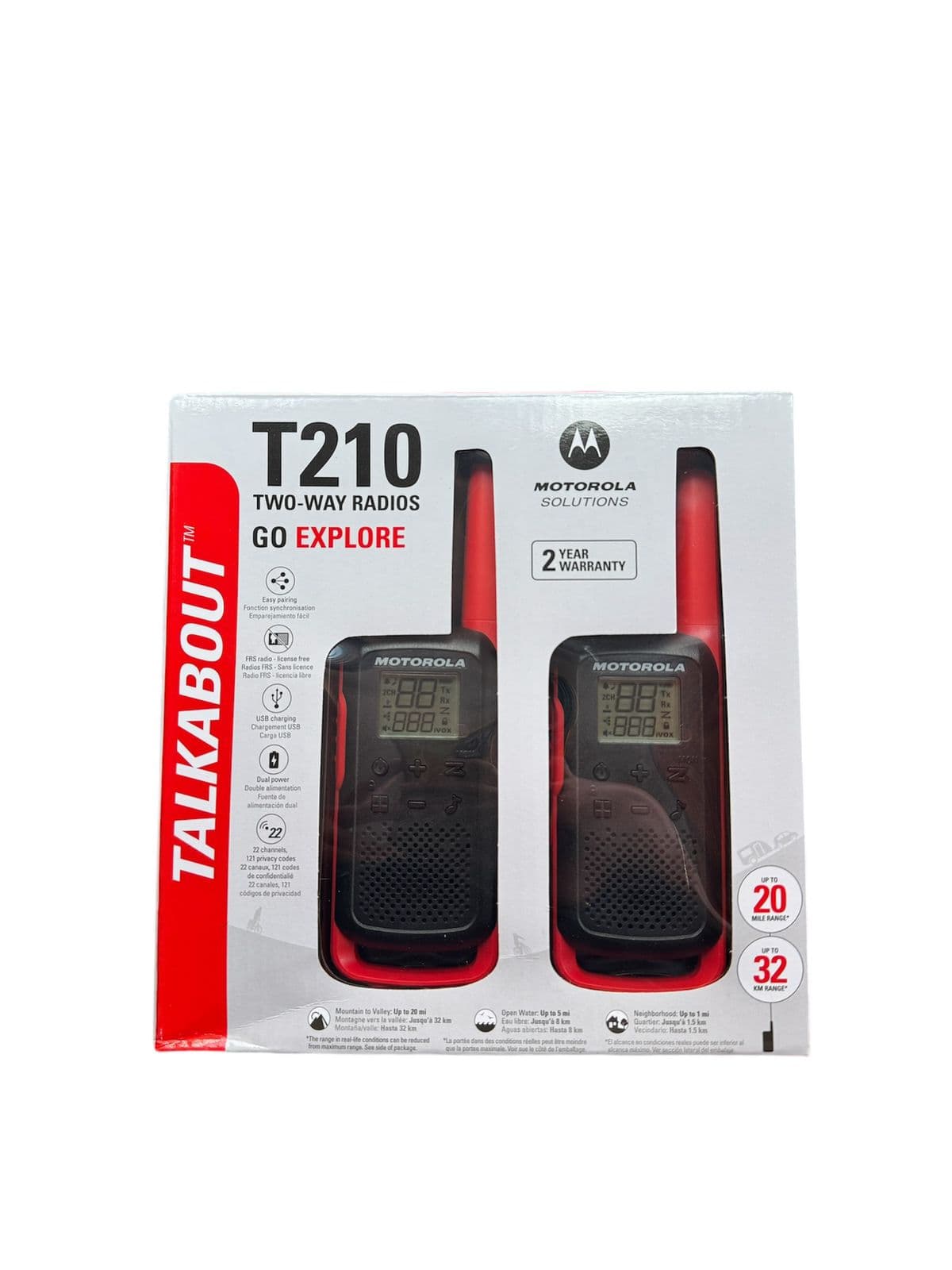 walkie talkies motorola T210