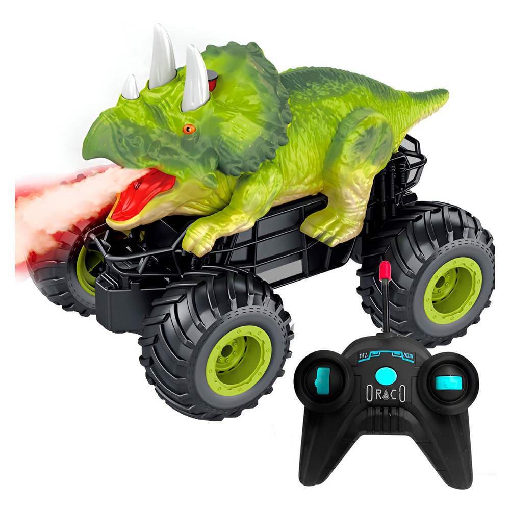 Carro Dinosaurio Triceraptos Luz Recarga