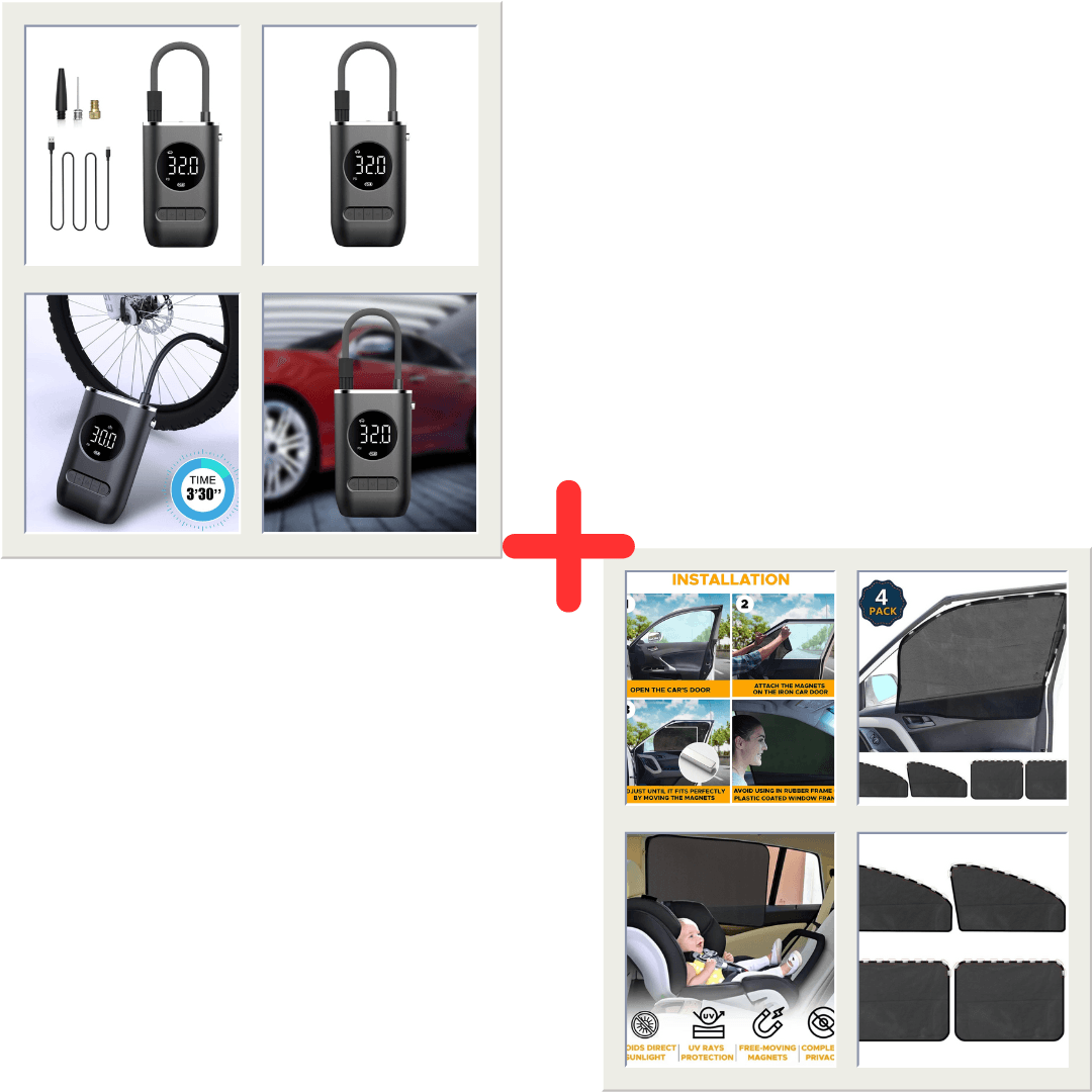 combo carro compresor + cubresolventanas