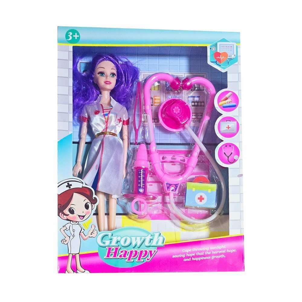 Muñeca Doctora Bata Enfermera Estetoscop