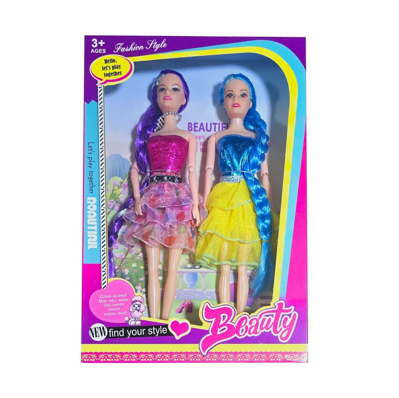 Muñeca Vestido Falda Multicolor Duo Jugu