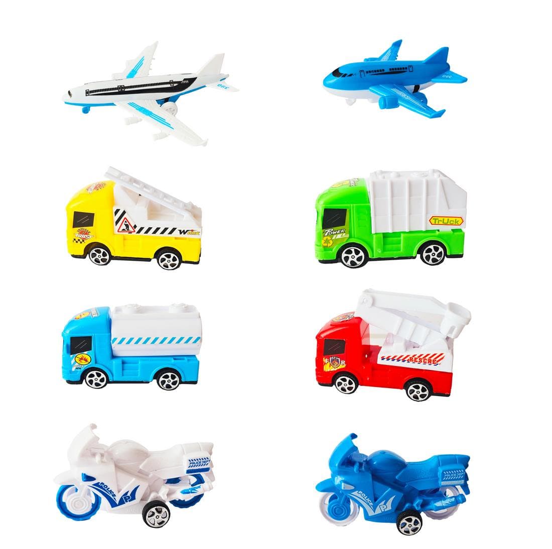 Carros De Impulso Y Aviones Colección Mu