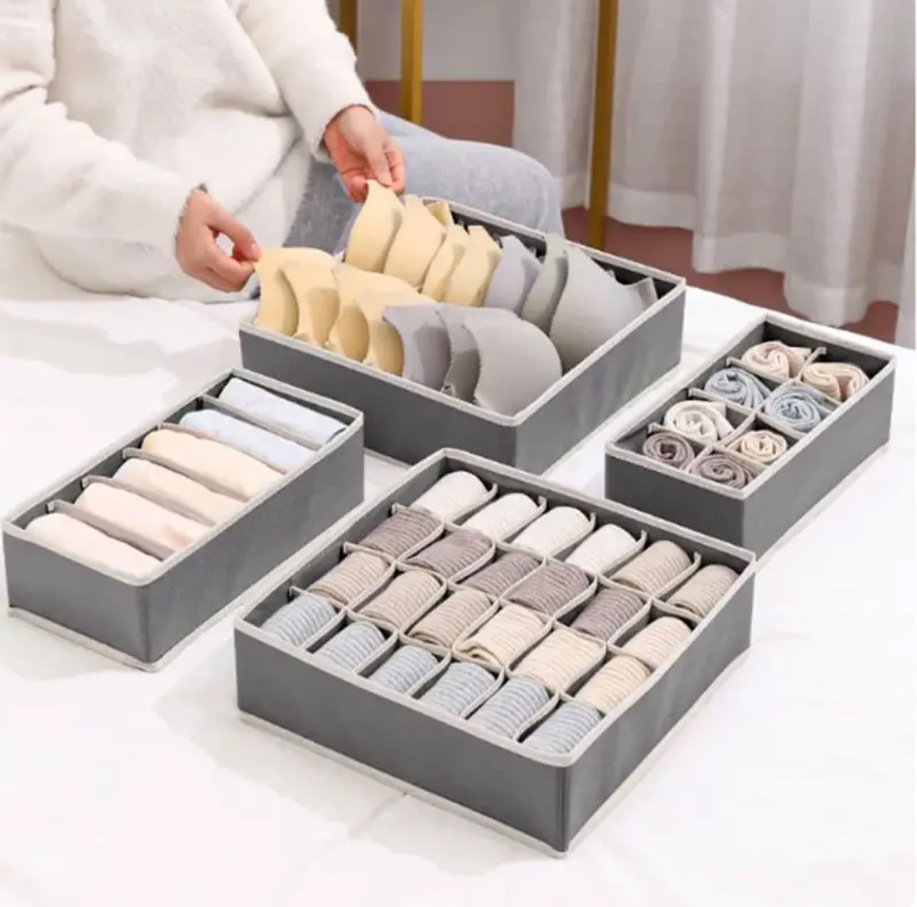 SET ORGANIZADOR ROPA INTERIOR X 4