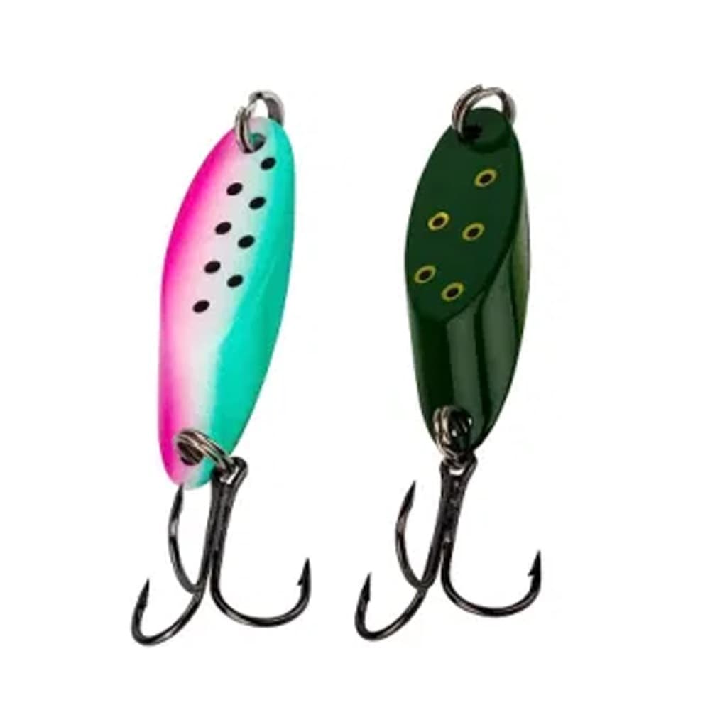 2x Cucharilla De Pesca Anzuelo Triple