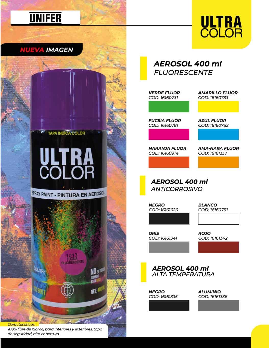 Pintura en Aerosol Fluorescente