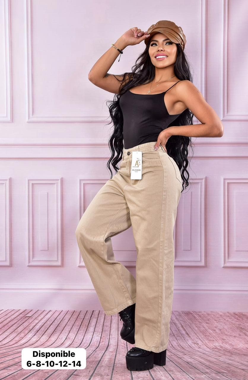Pantalon Palazzo beige