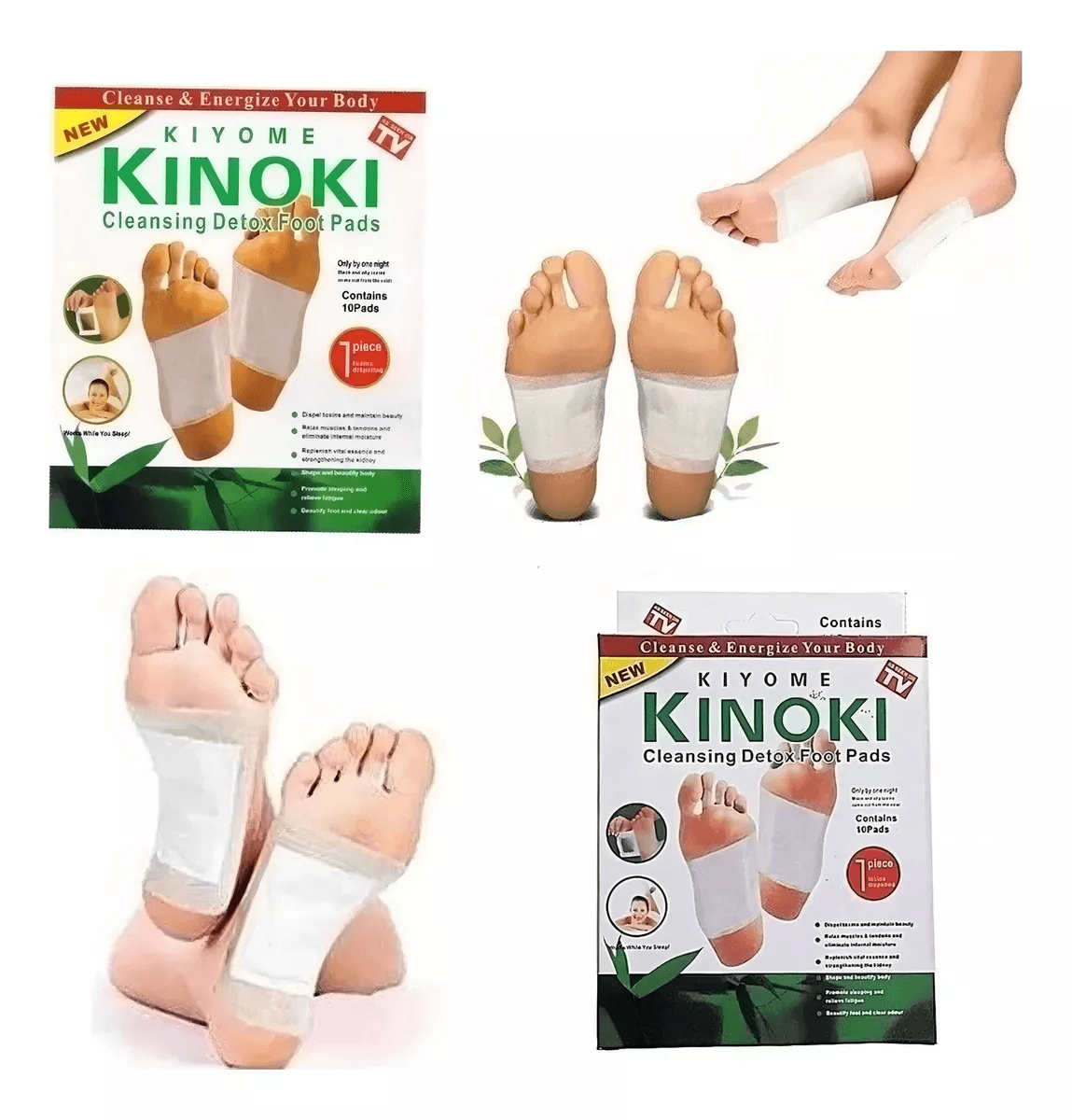 Parche De Pies Desintoxicacion Kinokix10