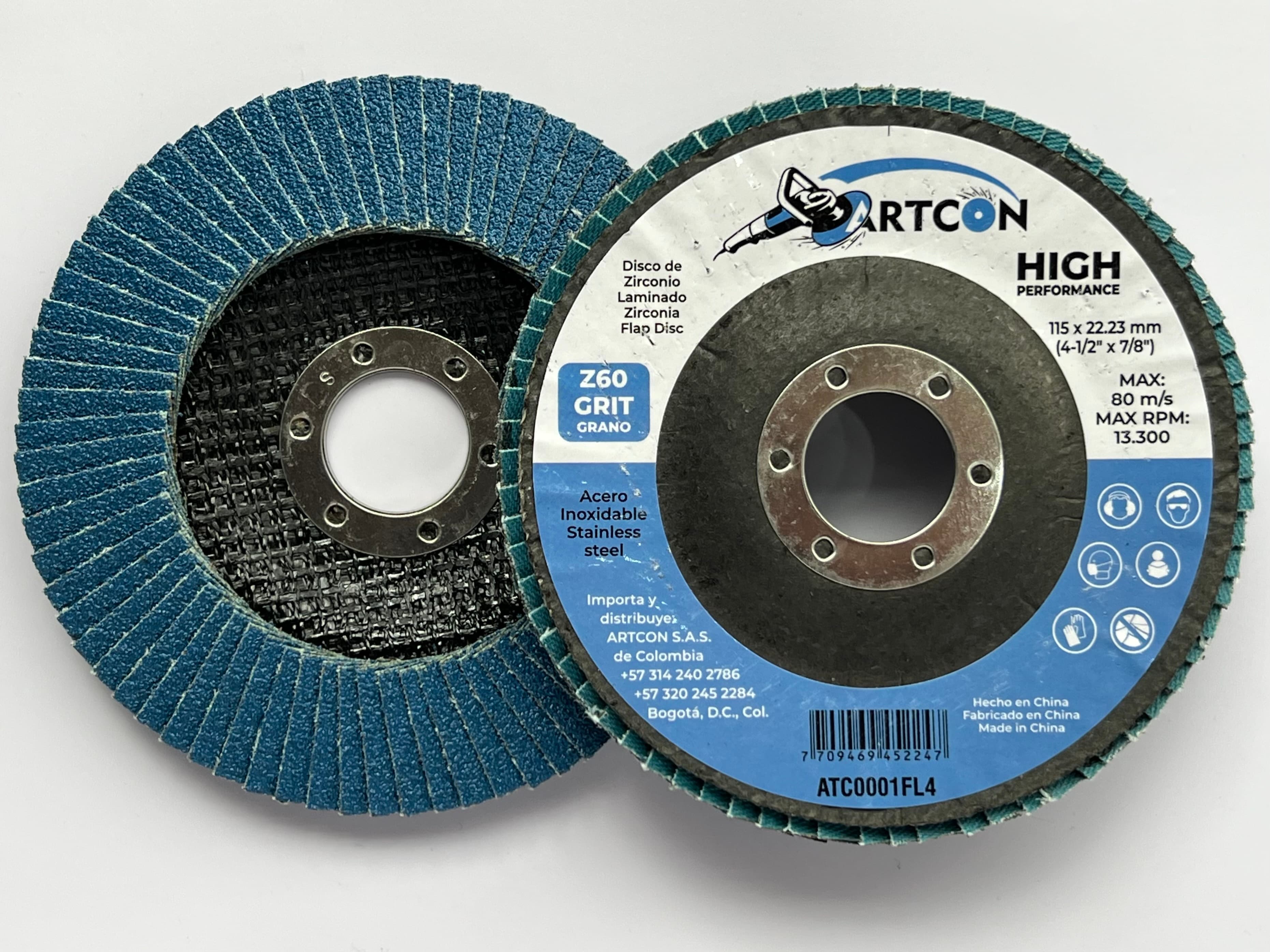 DISCO FLAP DE 4 1/2" GRANO 60