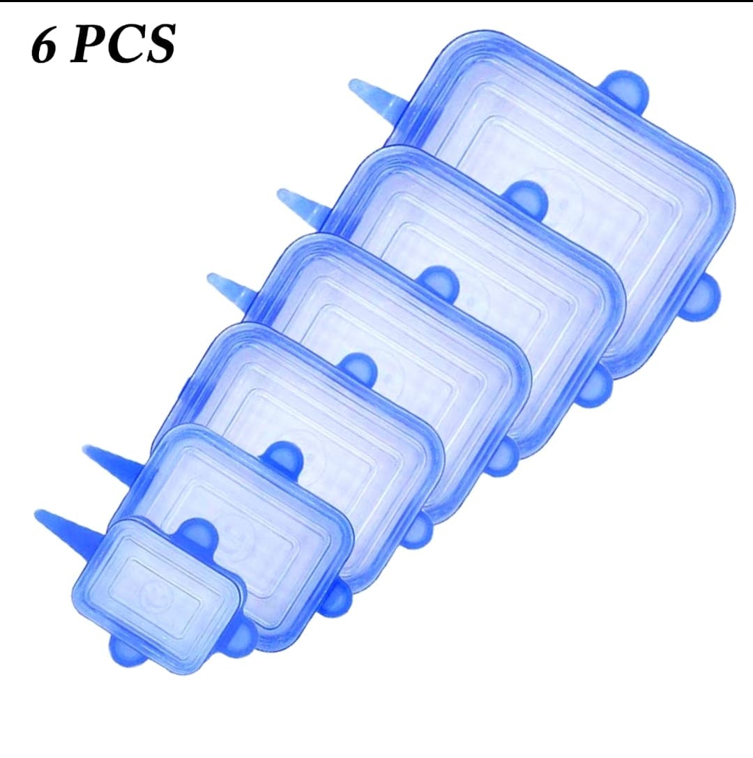Tapas De Silicona Cuadradas x6 Ajustable
