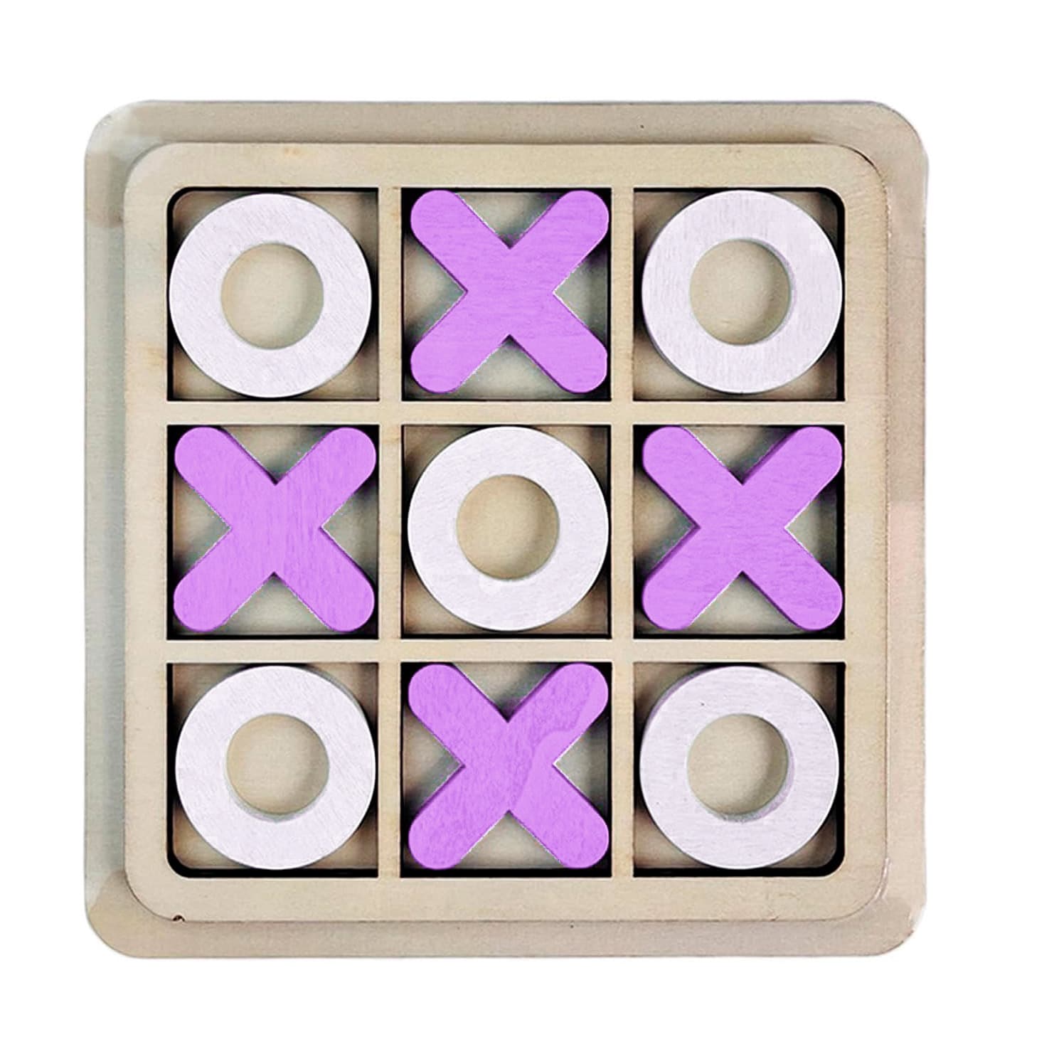 Juego De Mesa Madera Triqui Lila Didact