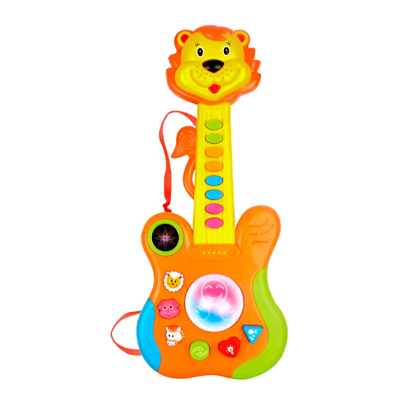 Guitarra Leon Juguete Musical Mágica Luz