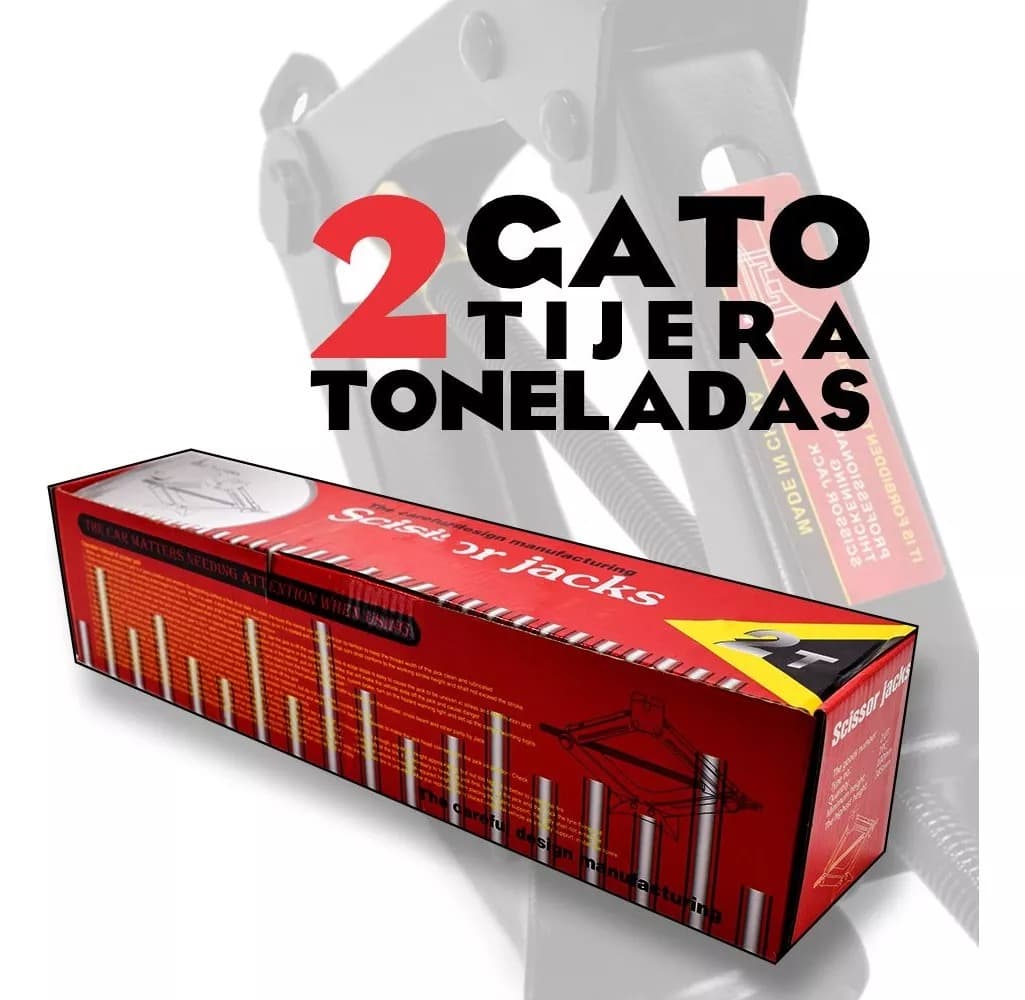 GATO TIJERAS SCISSOR JACK 2 TONELADAS