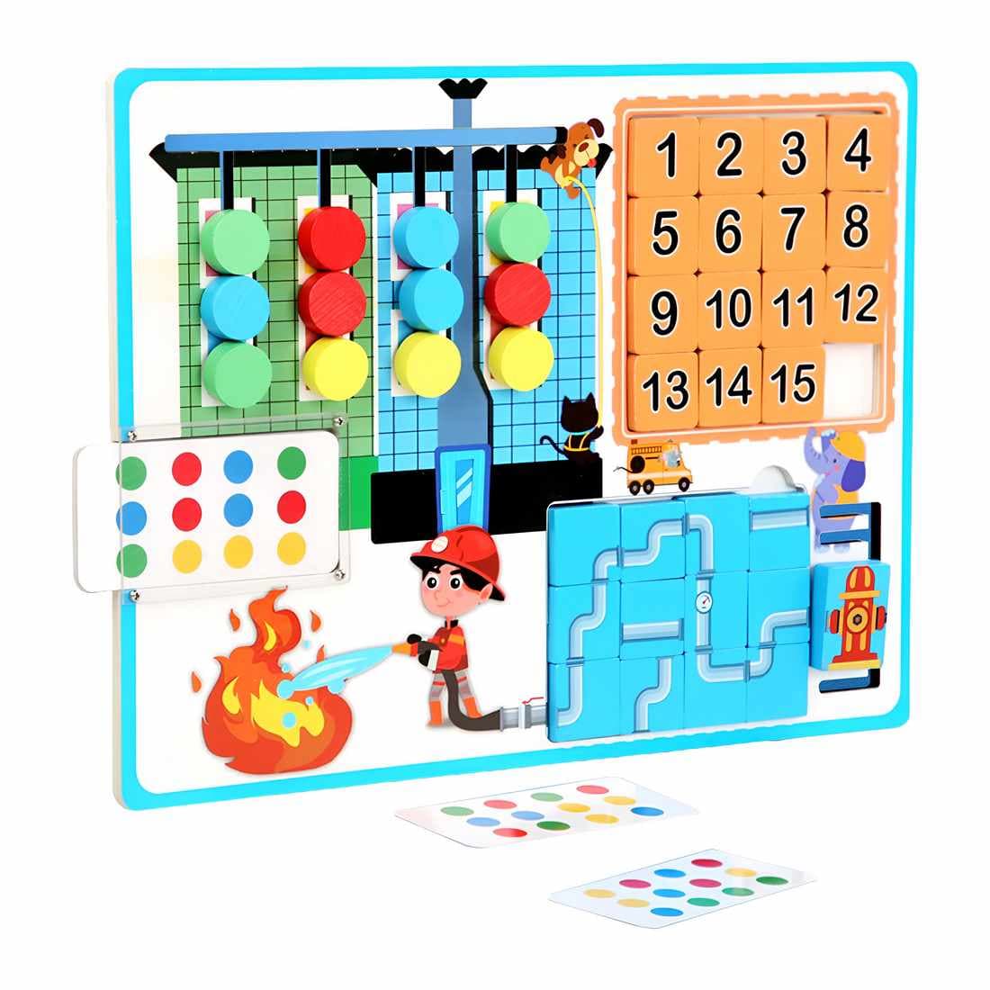 Juego De Mesa Montesori Bomberos Rompeca