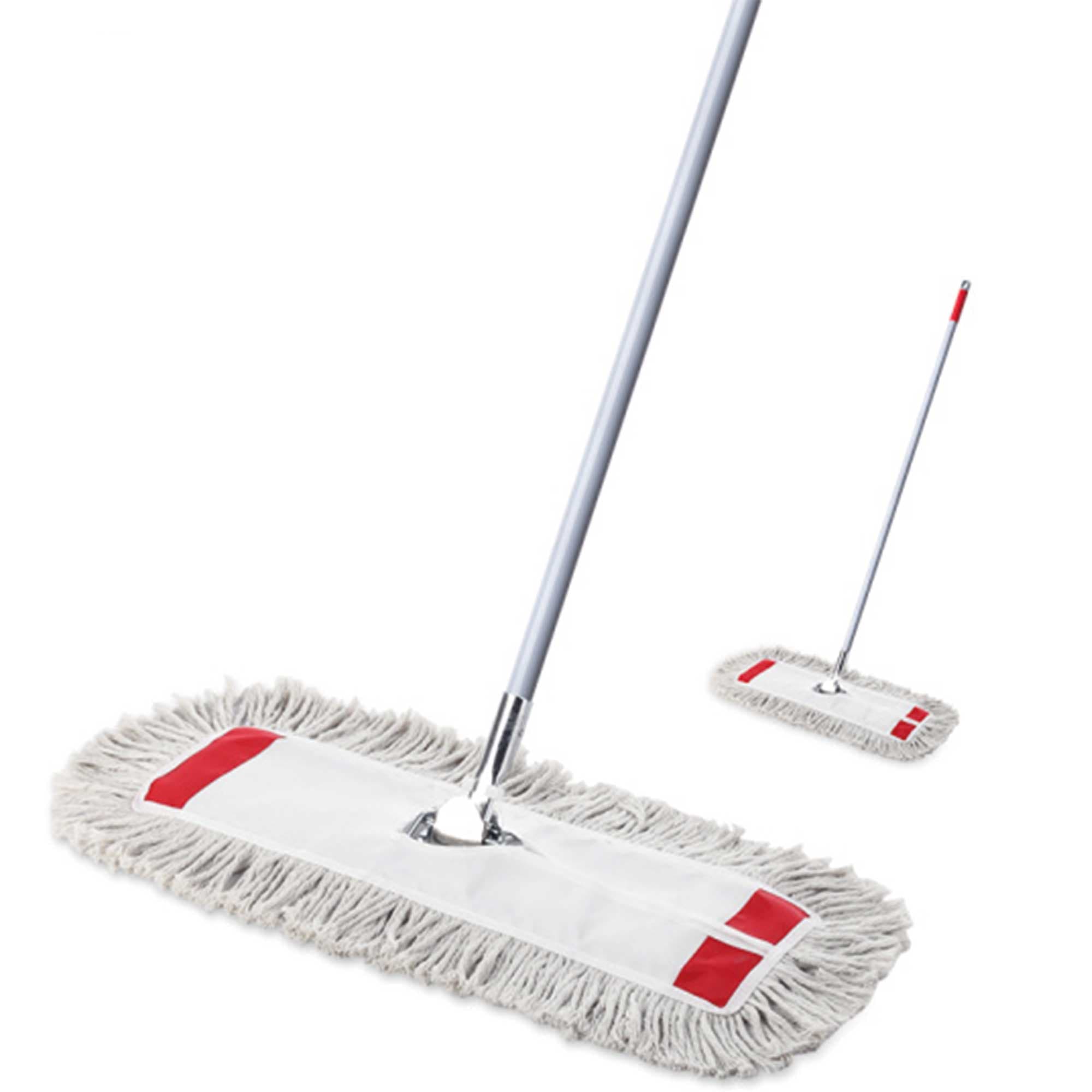 Mopa plana de algodón 60 cm con cabo