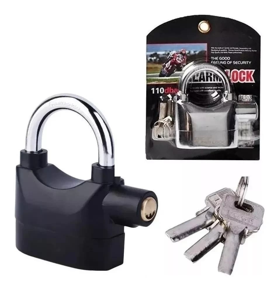 Candado Alarma Motos Bicicleta Seguridad