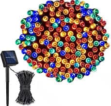 LUCES NAVIDEÑAS CON PANEL SOLAR 100 LED