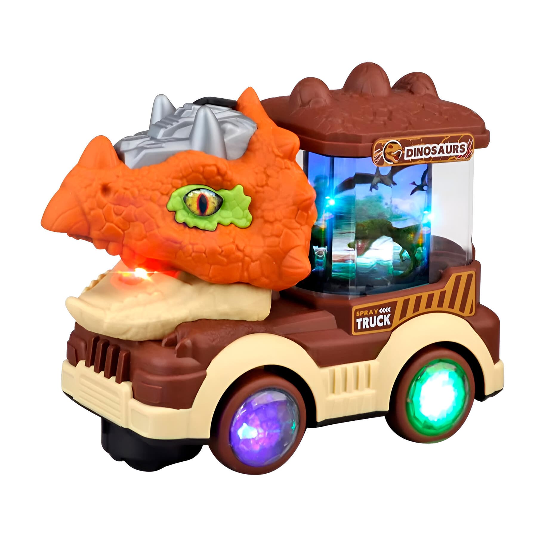 Carro Camion Dinosaurio Carrusel Luz Jug
