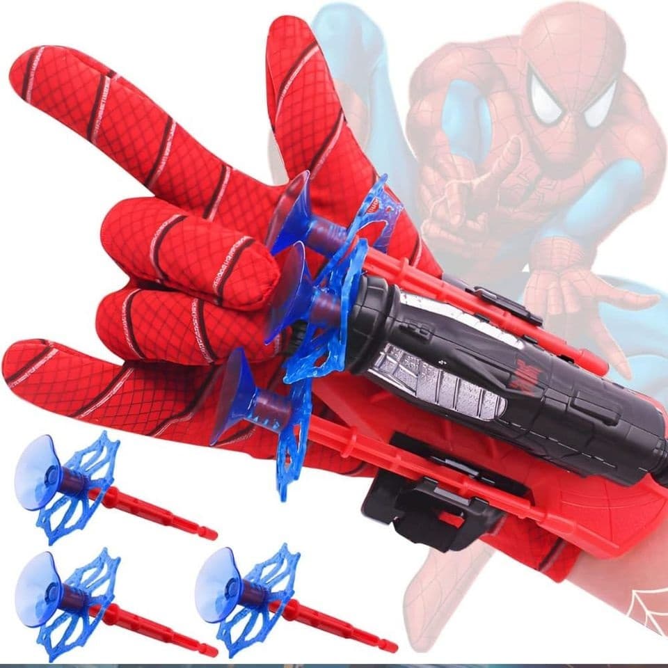 Guante Spiderman Lanza Dardos Para Ninos