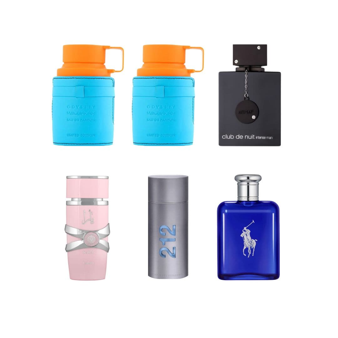 KIT 6 PERFUMES SOLICITUD CASA PAGO
