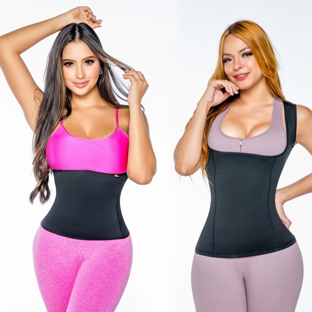 Combo Faja chaleco+Cinturilla lisa neopr