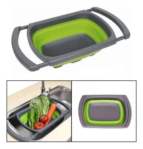 Colador Escurridor Plegable Expandible