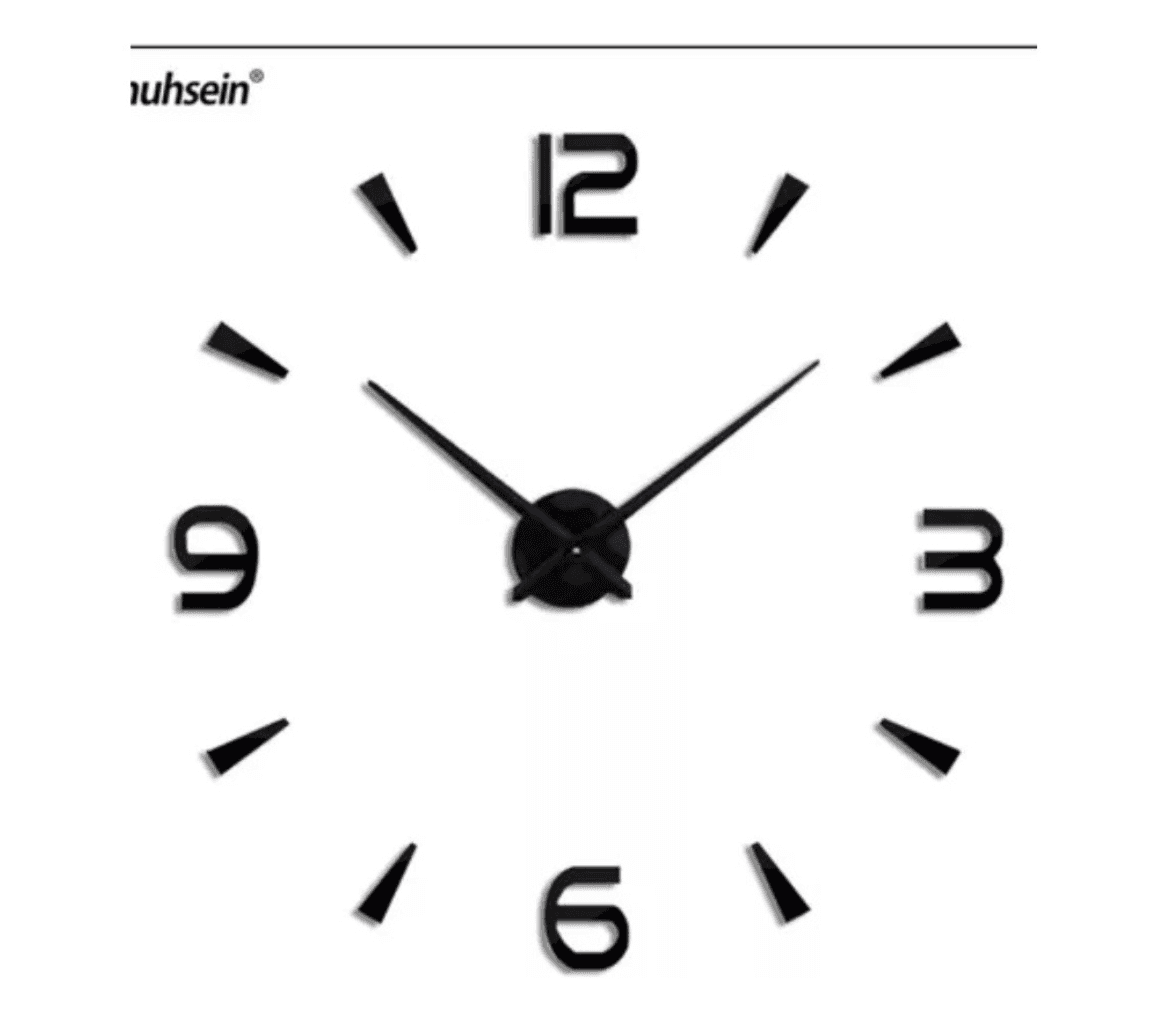 Reloj De Pared 3d Tamaño Grande Colores