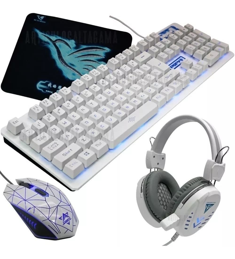 Combo Gamer Teclado Con Luces + Mouse 6