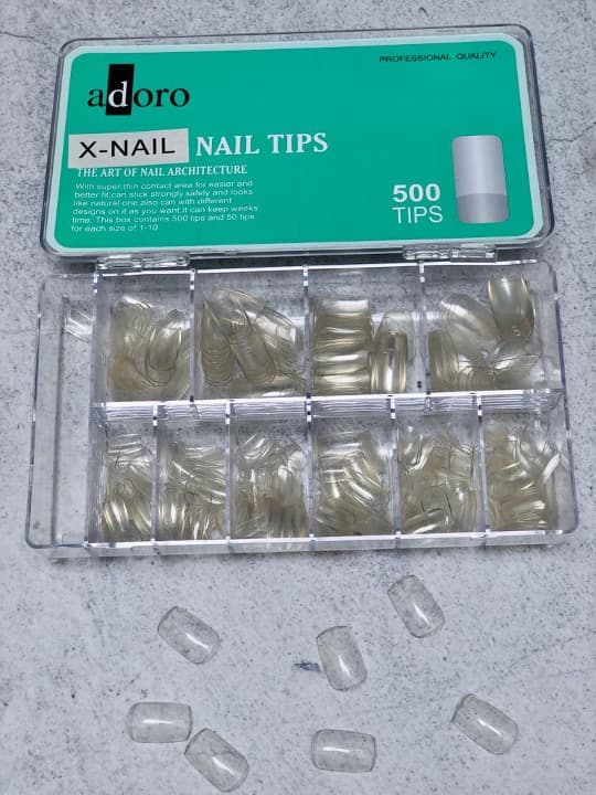 Uñas Press On X NAIL TRANSPARENTE x500