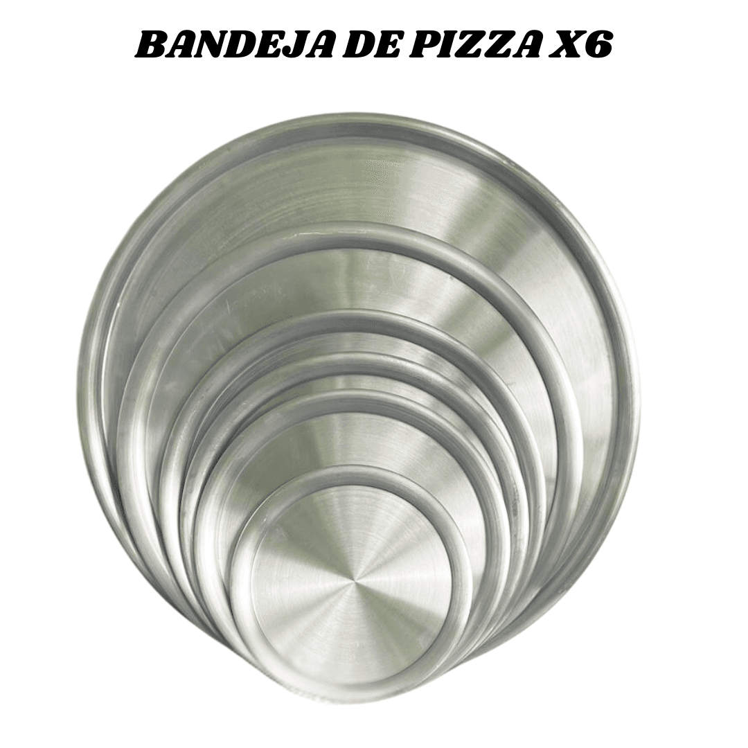 BANDEJA DE PIZZA X6 UNIDADES