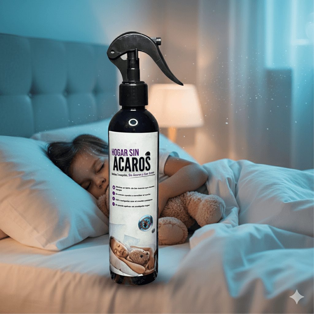 Spray anti acaros con aroma relajante
