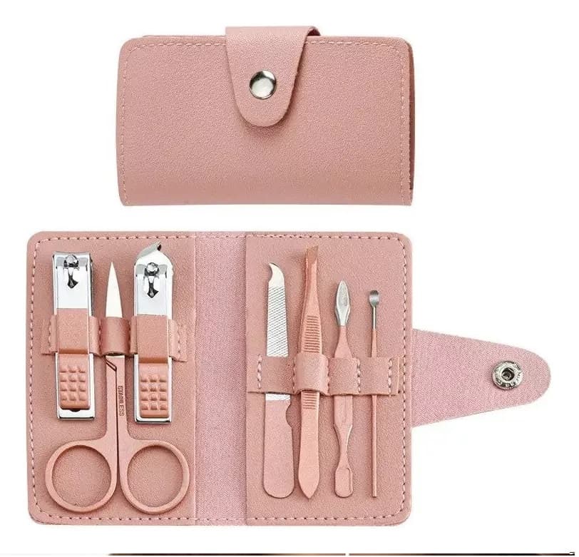 Estuche Kit Manicura Cortauñas Acero