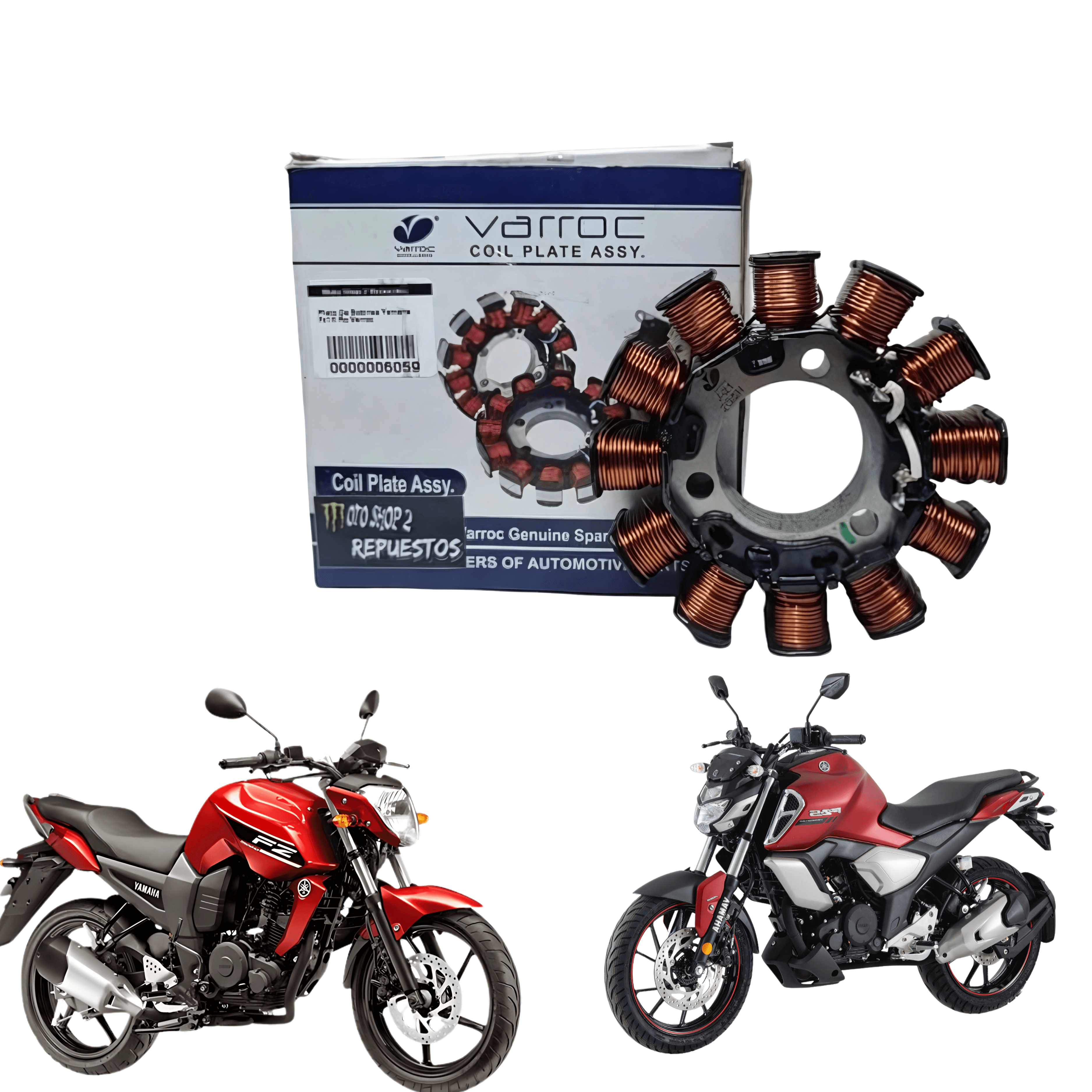 Plato Bobinas Yamaha YZ16 Corona Repuest