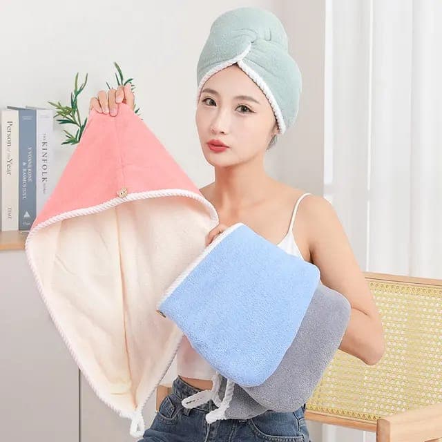 Toalla para cabello microfibra doble faz