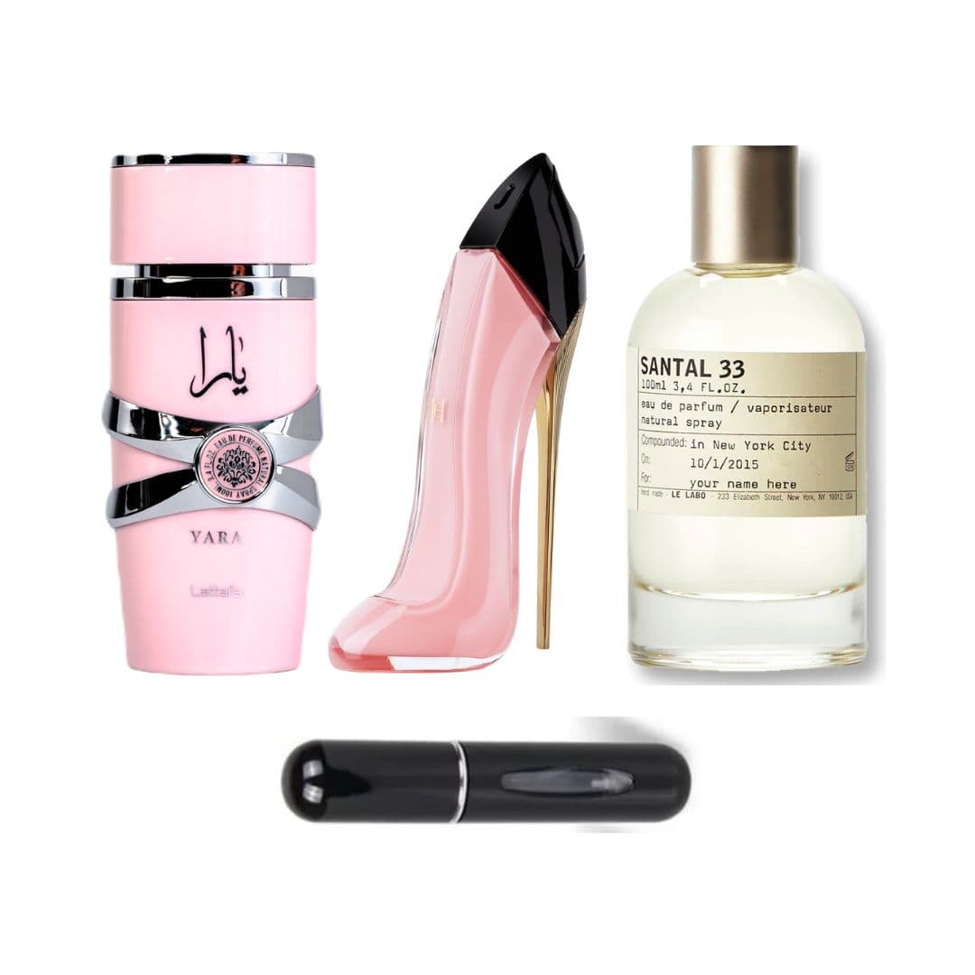 YARA+GOODGIRLBLUSH+SANTAL33+PERFUMERO