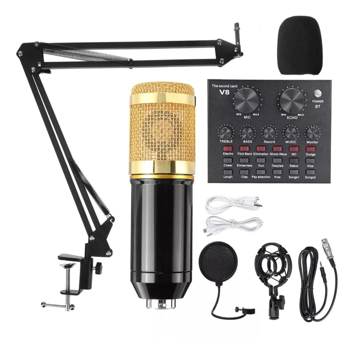 Kit Completo: Micrófono Condensador Y Ta