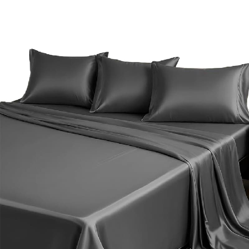 Sabana Bambú 400 Hilos Gris Oscuro