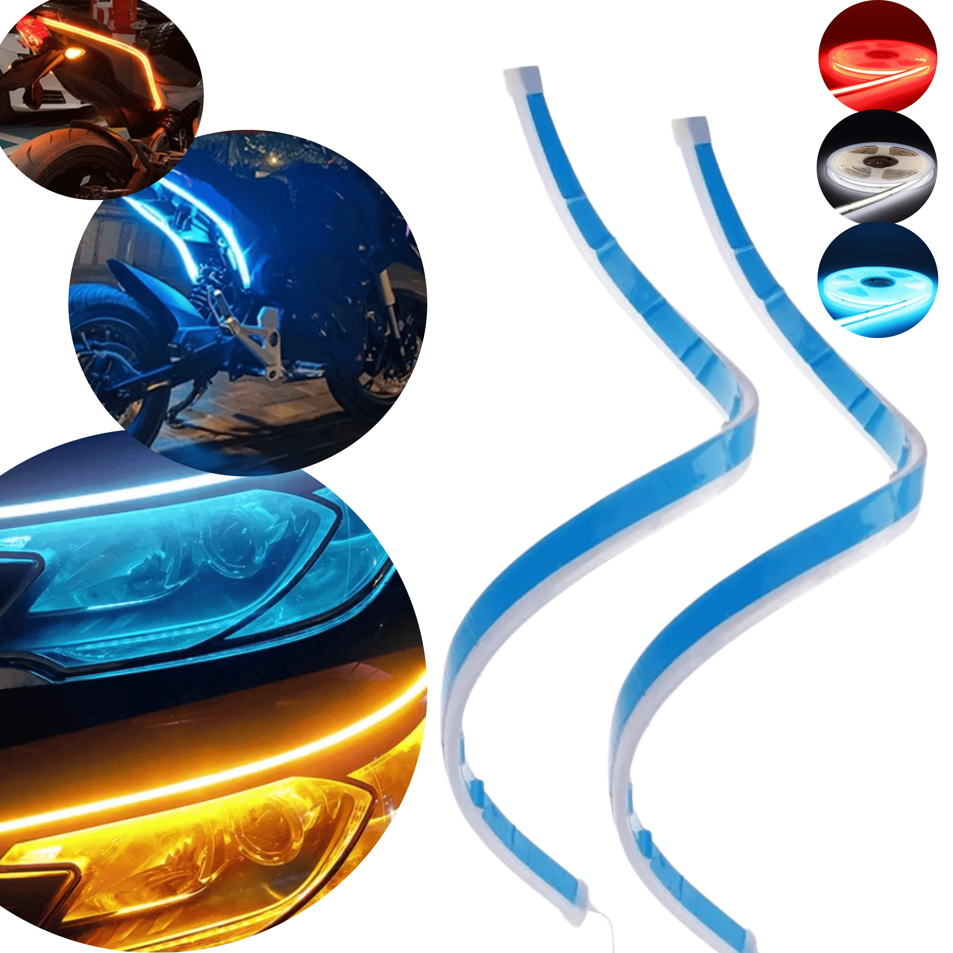 CINTA PAR LED DUAL COLOR AUTO MOTO