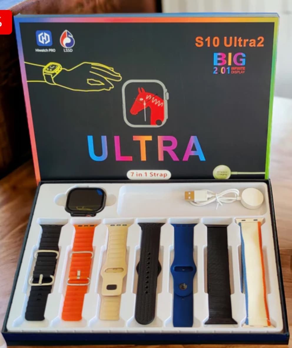 Smartwatch ULTRA 10 con 7 pulsos
