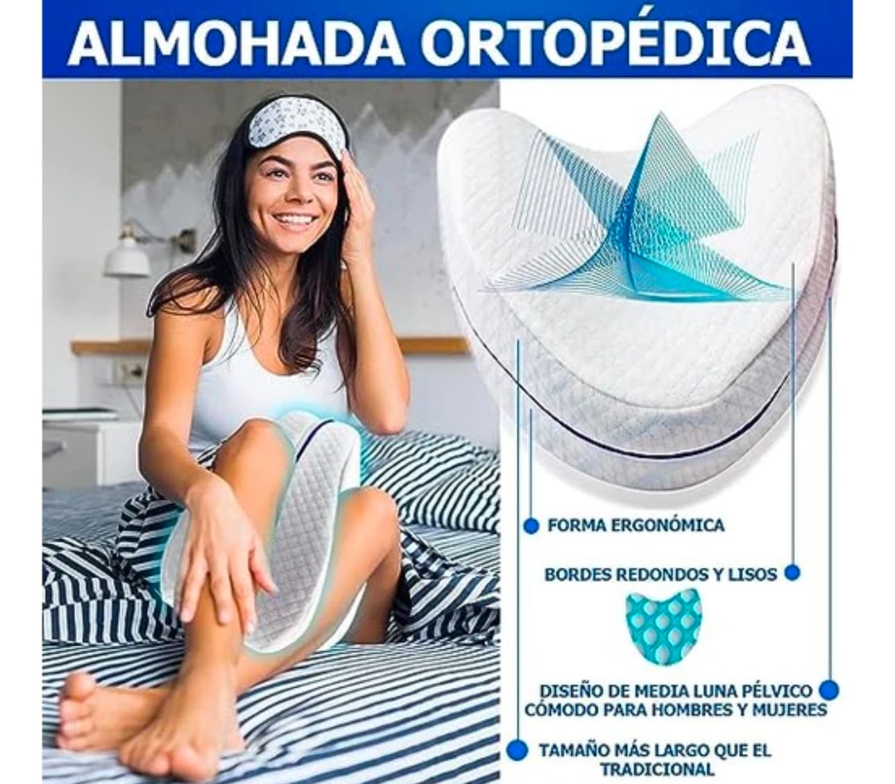 Cojín Triangular Ortopédico para Piernas