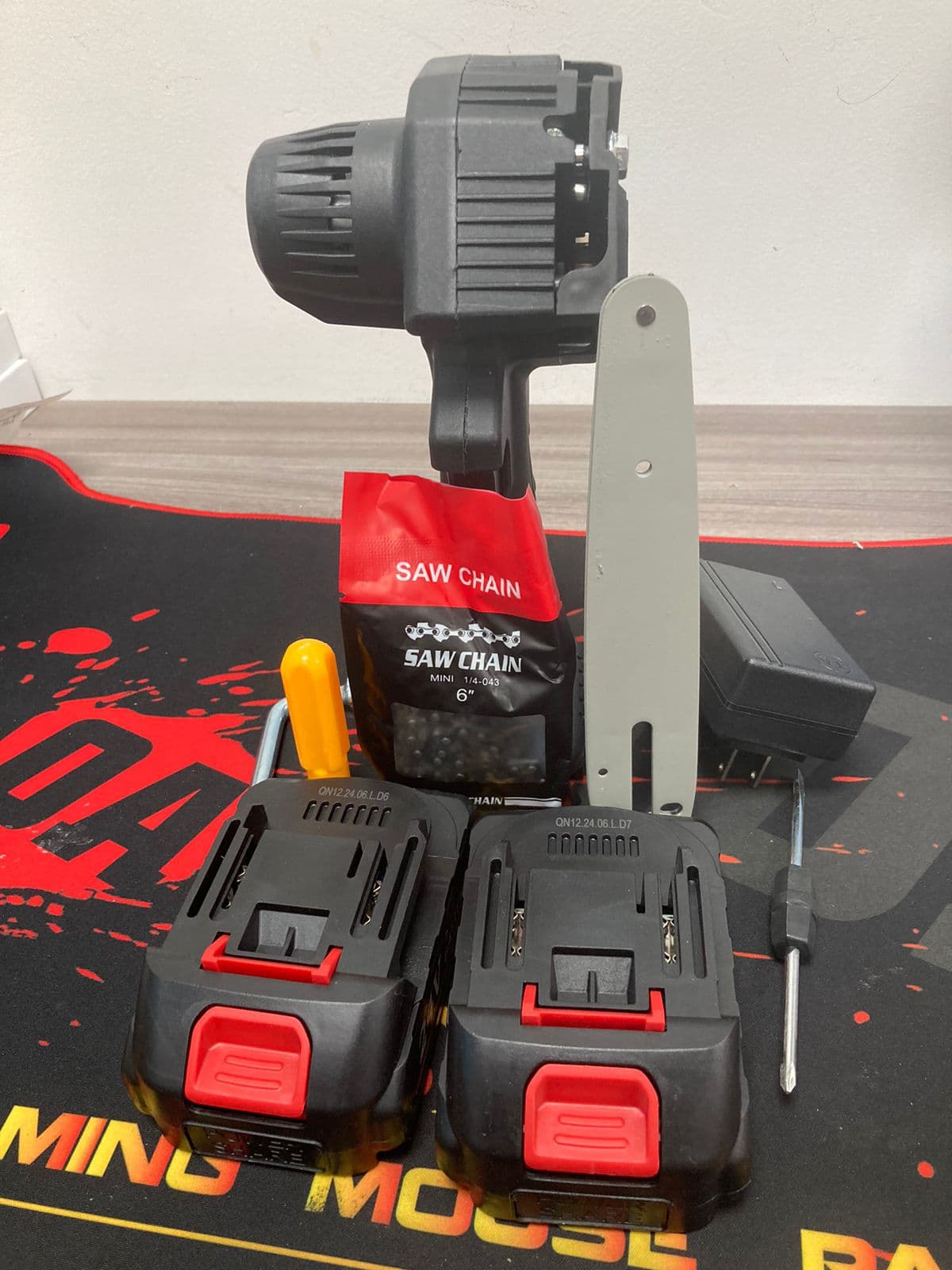 Mini Sierra Eléctrica Doble Bateria 48v