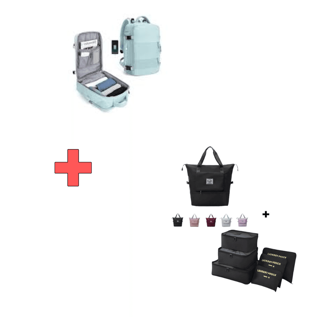 Combo 1 morral amazon+ 1 bolso+6 viajera