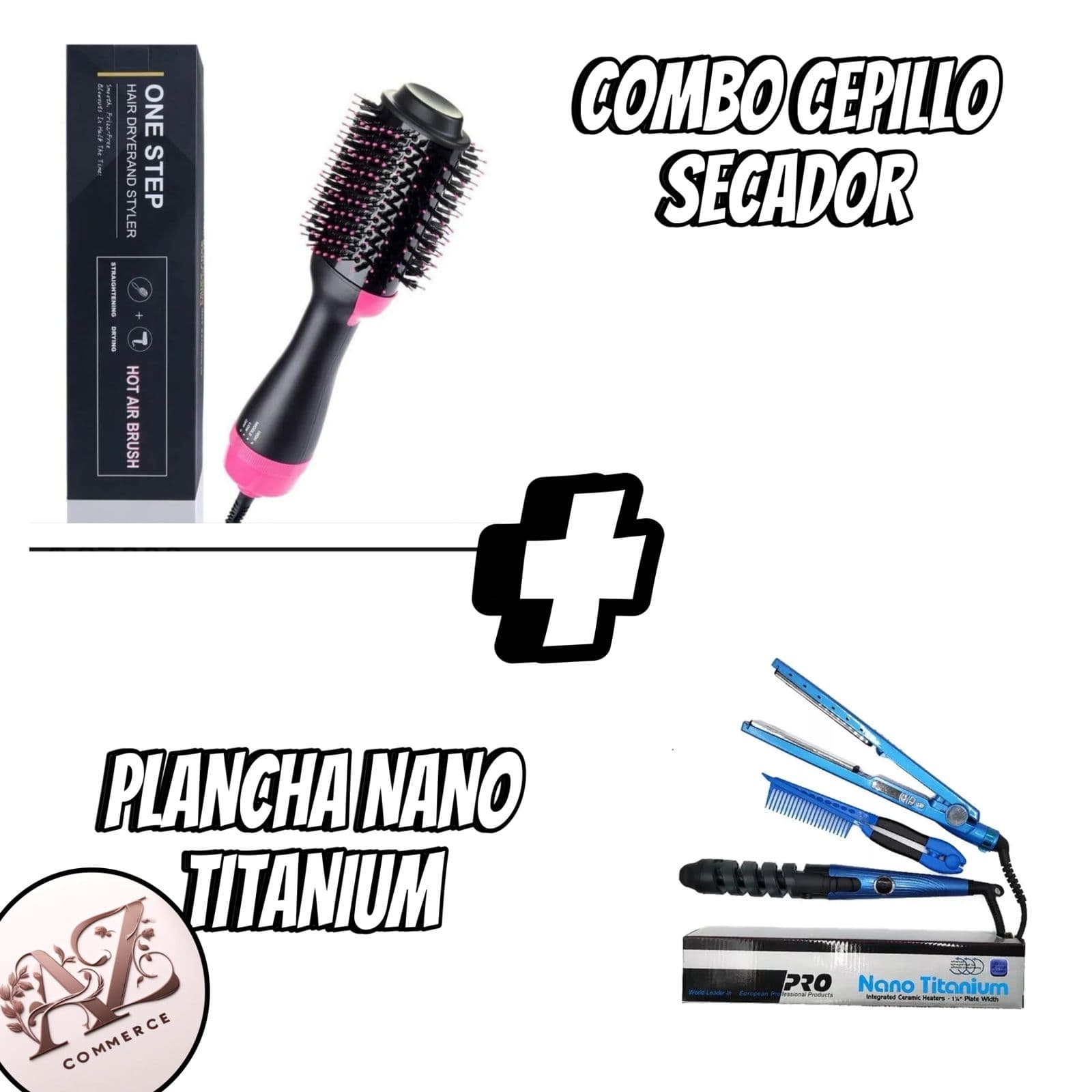COMBO CEPILLO SECADOR + COMBO PLANCHA
