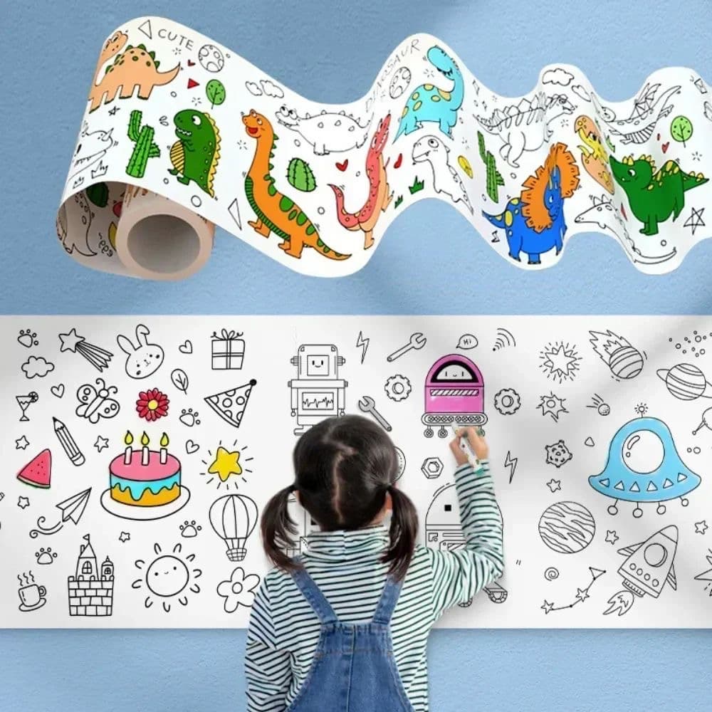 ROLLO PAPEL X 5 METROS DIBUJO PLANTAS