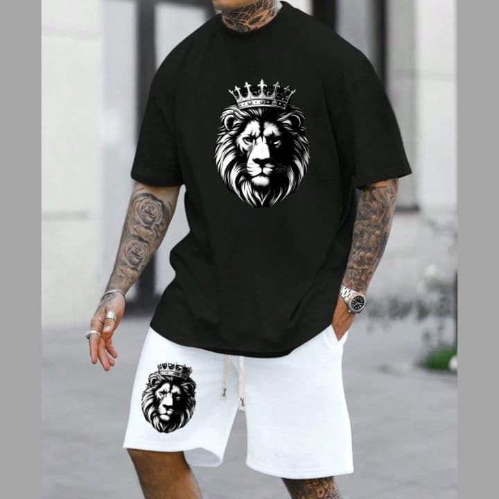 conjunto leon hombre