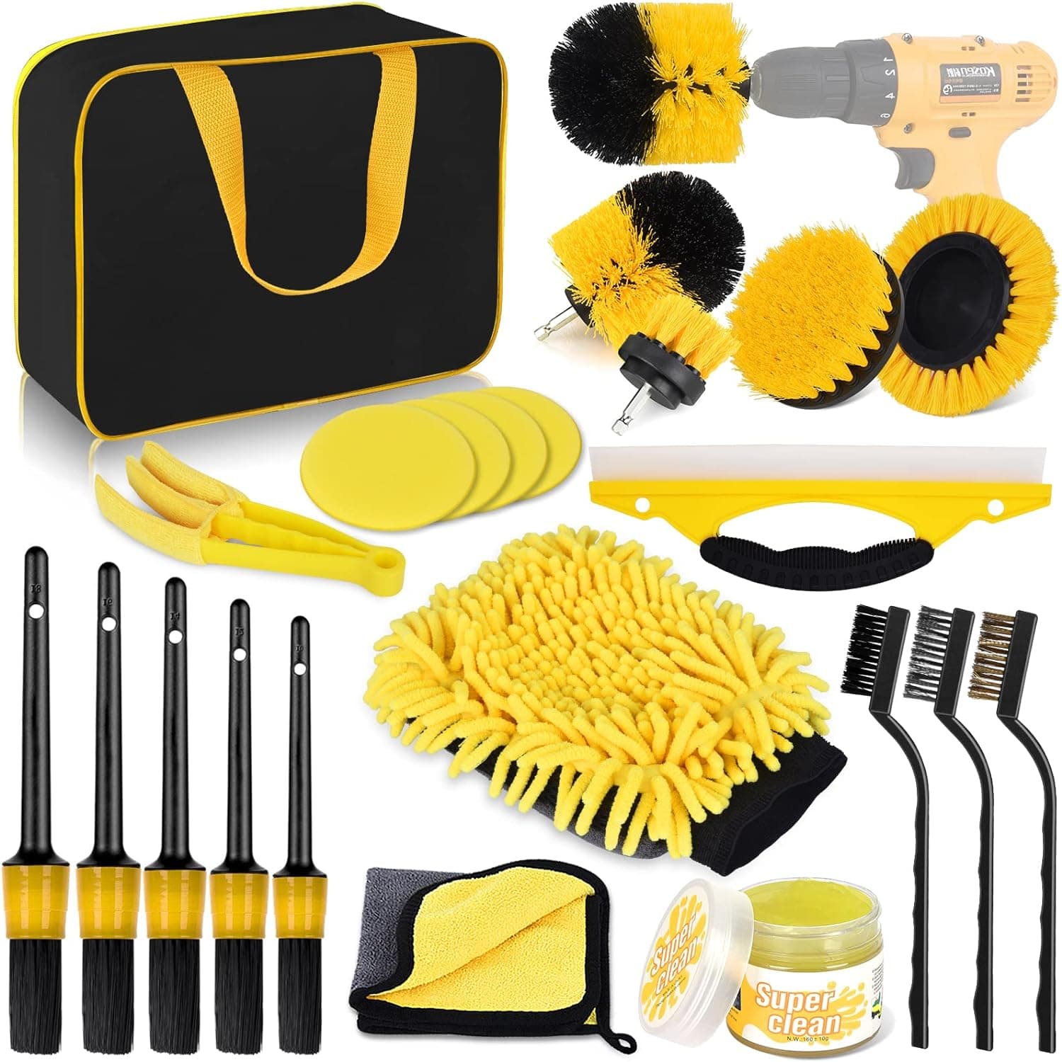 Kit De Limpieza 22 Pieza Carro